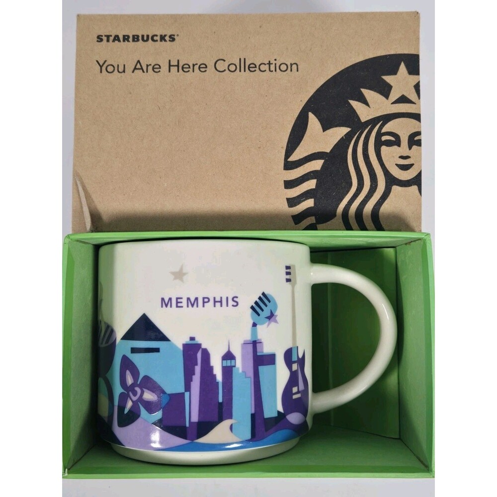Starbucks You Are Here Memphis Tennessee 14 oz Mug 2013 w/ Original Box